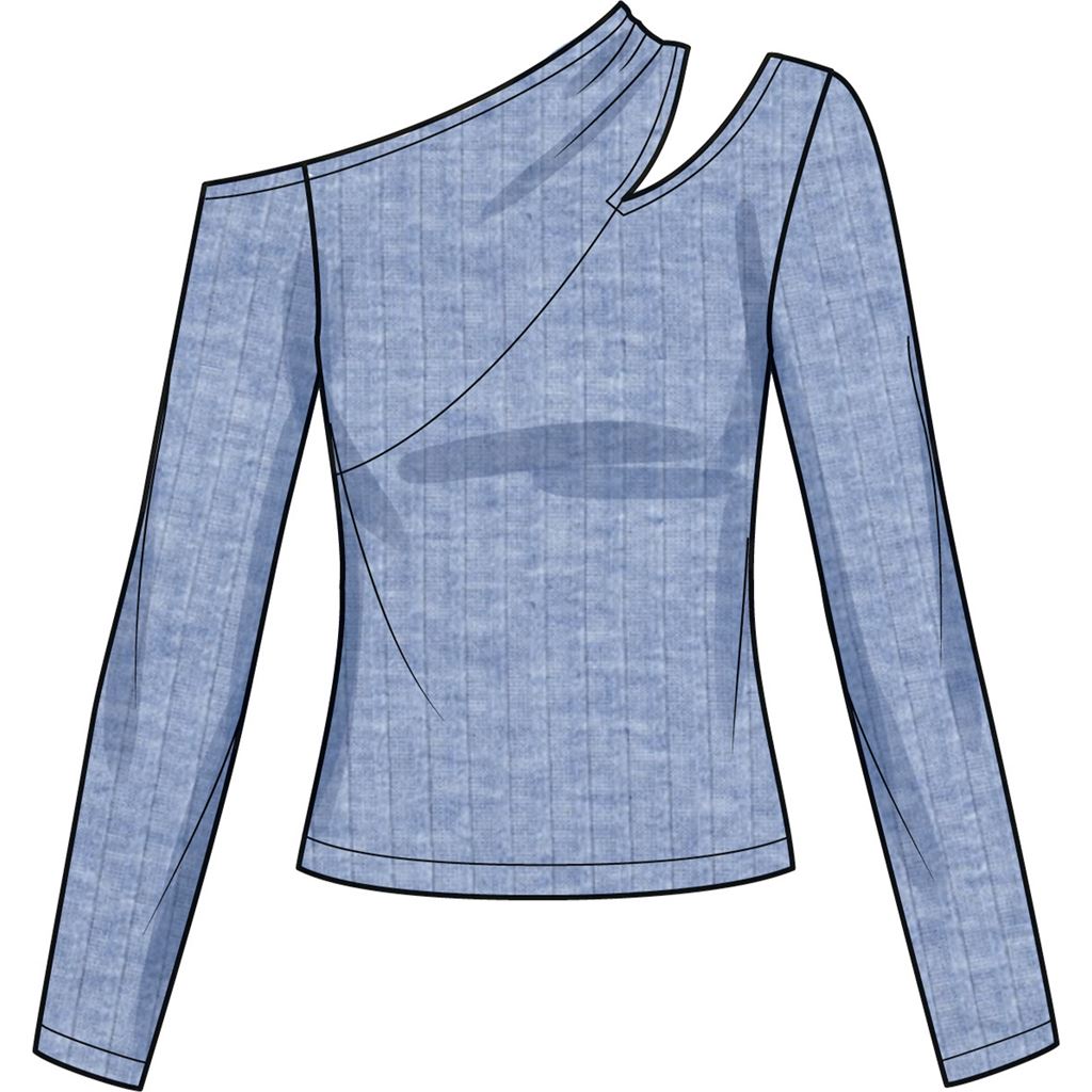 Simplicity Sewing Pattern S9679 Misses Knit Top with Sleeve Variations 9679 Image 5 From Patternsandplains.com