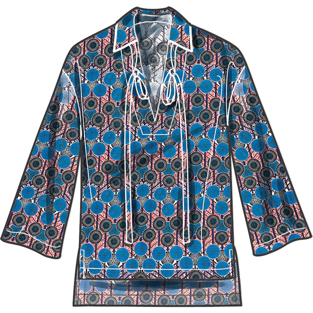 Simplicity Sewing Pattern S9681 Misses and Womens Pull Over Top 9681 Image 4 From Patternsandplains.com