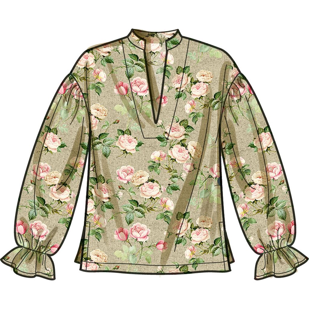 Simplicity Sewing Pattern S9681 Misses and Womens Pull Over Top 9681 Image 5 From Patternsandplains.com