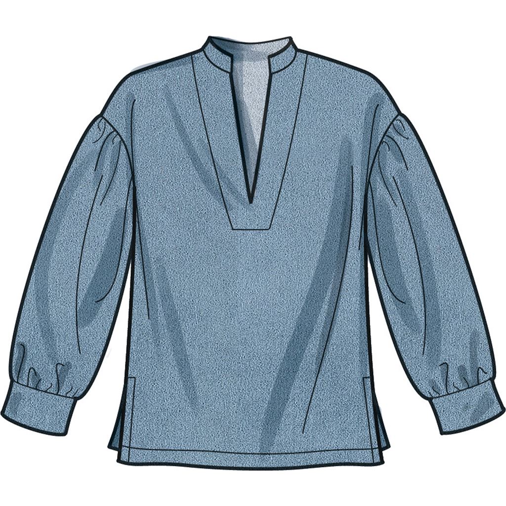 Simplicity Sewing Pattern S9681 Misses and Womens Pull Over Top 9681 Image 6 From Patternsandplains.com