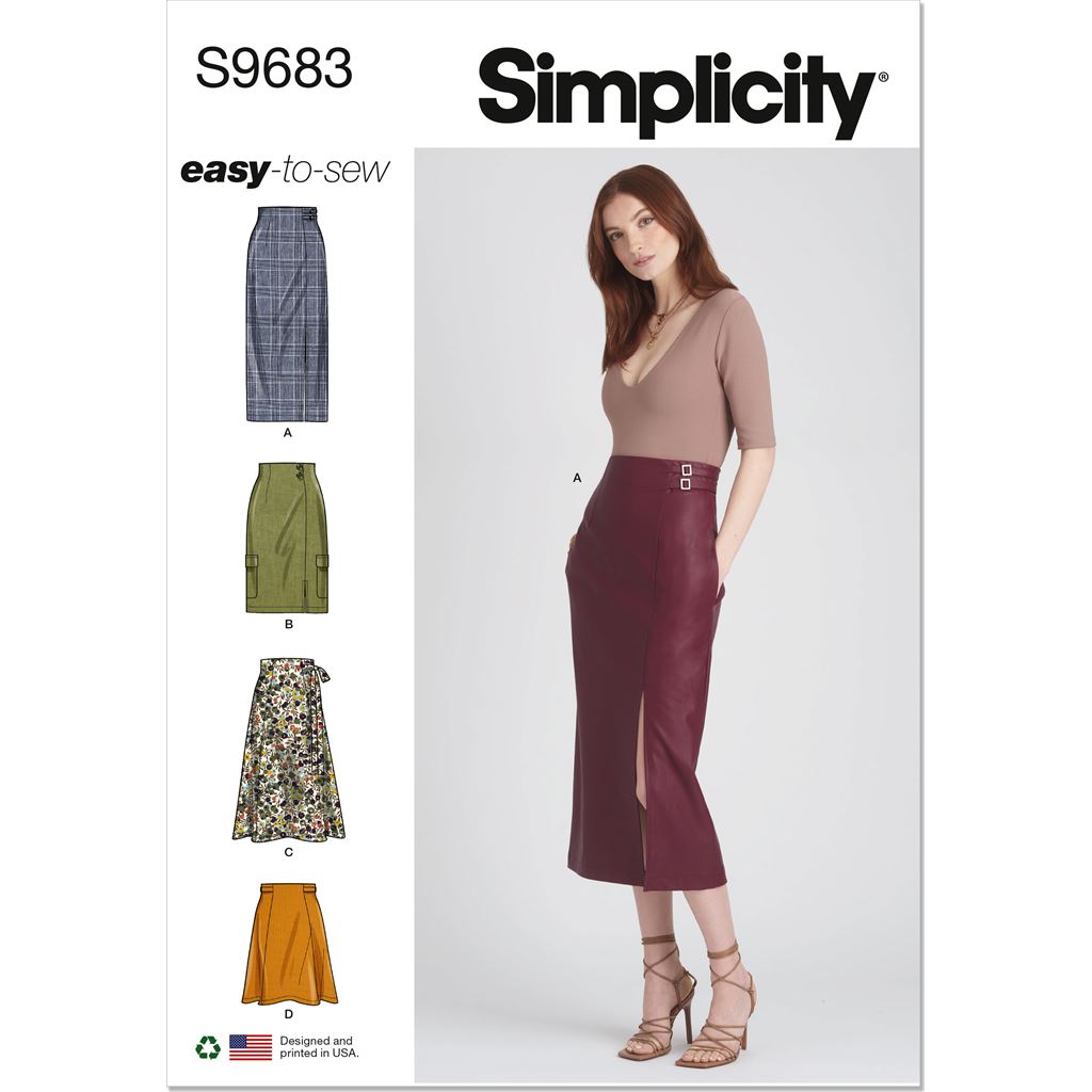Simplicity Sewing Pattern S9683 Misses Skirts 9683 Image 1 From Patternsandplains.com