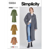 Simplicity Sewing Pattern S9684 Misses Hooded Coats and Jacket with Length Variations 9684 Image 1 From Patternsandplains.com