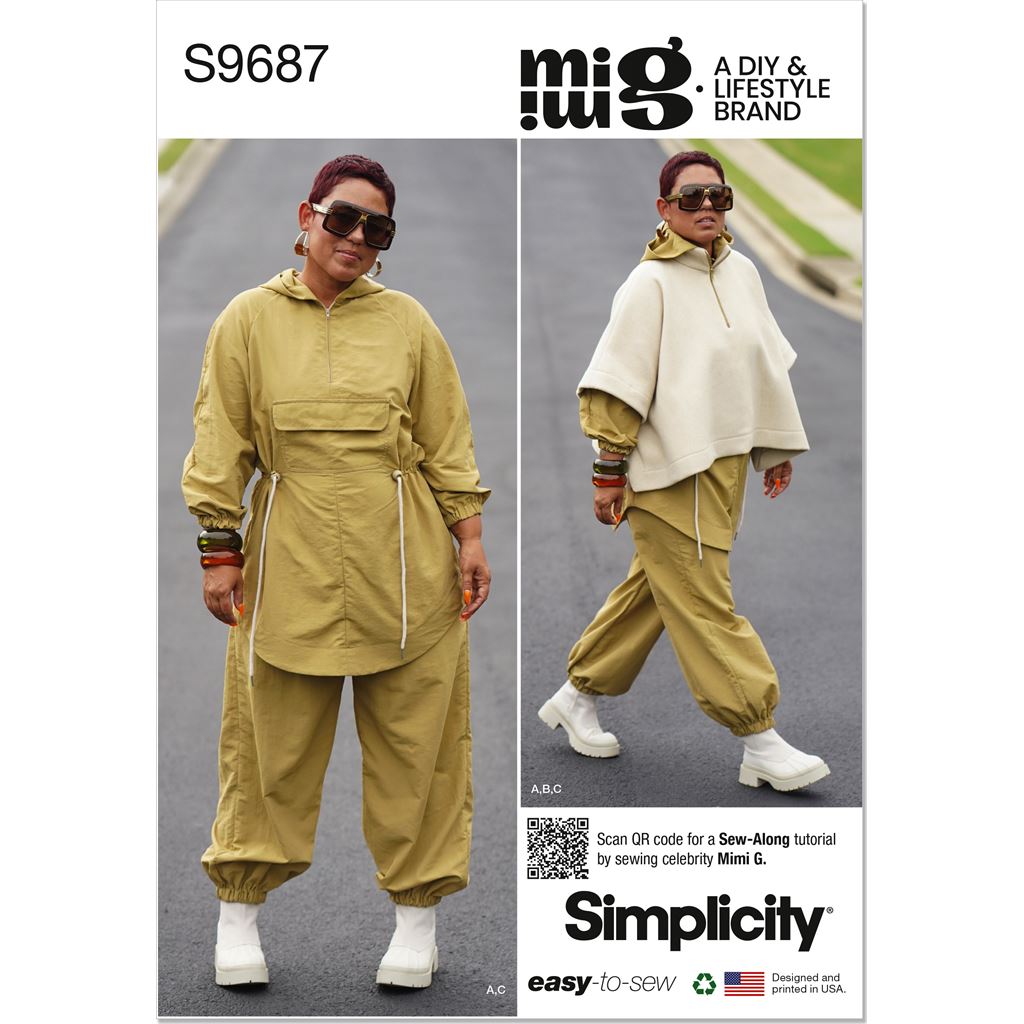 Simplicity Women Jacket Sportswear Leggings Sewing Pattern Mimi G Style  8702 NEW