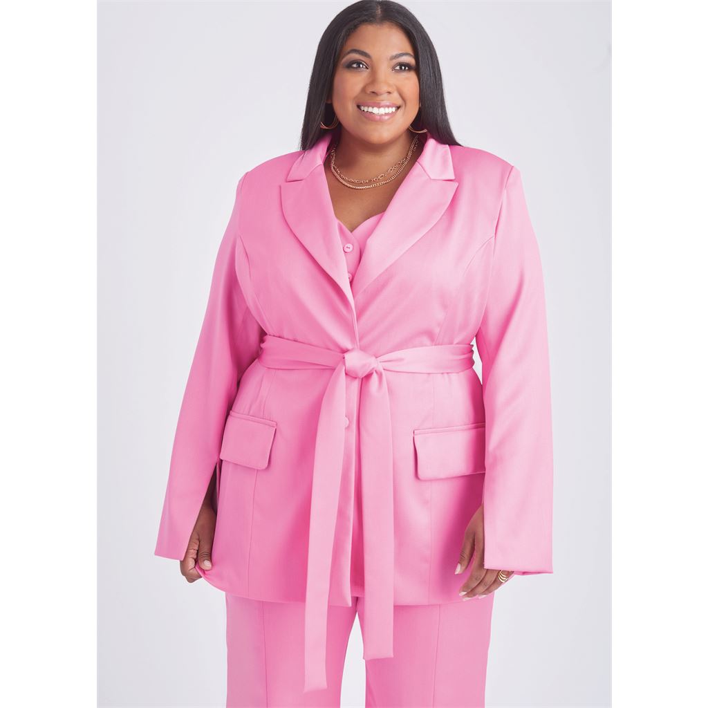 Simplicity Sewing Pattern S9688 Misses and Womens Jacket with Tie Belt 9688 Image 2 From Patternsandplains.com