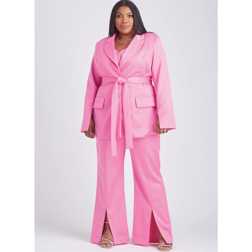 Simplicity Sewing Pattern S9688 Misses and Womens Jacket with Tie Belt 9688 Image 5 From Patternsandplains.com