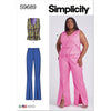 Simplicity Sewing Pattern S9689 Misses and Womens Vest and Pants 9689 Image 1 From Patternsandplains.com