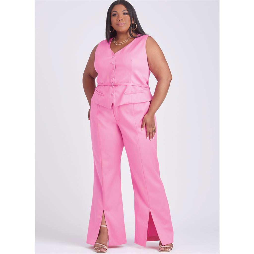 Woman's Plus Size Pantsuit Sewing Pattern Advanced Pant Suit