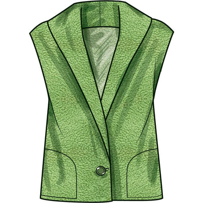 Simplicity Sewing Pattern S9692 Unisex Jacket Vest and Belt 9692 Image 6 From Patternsandplains.com