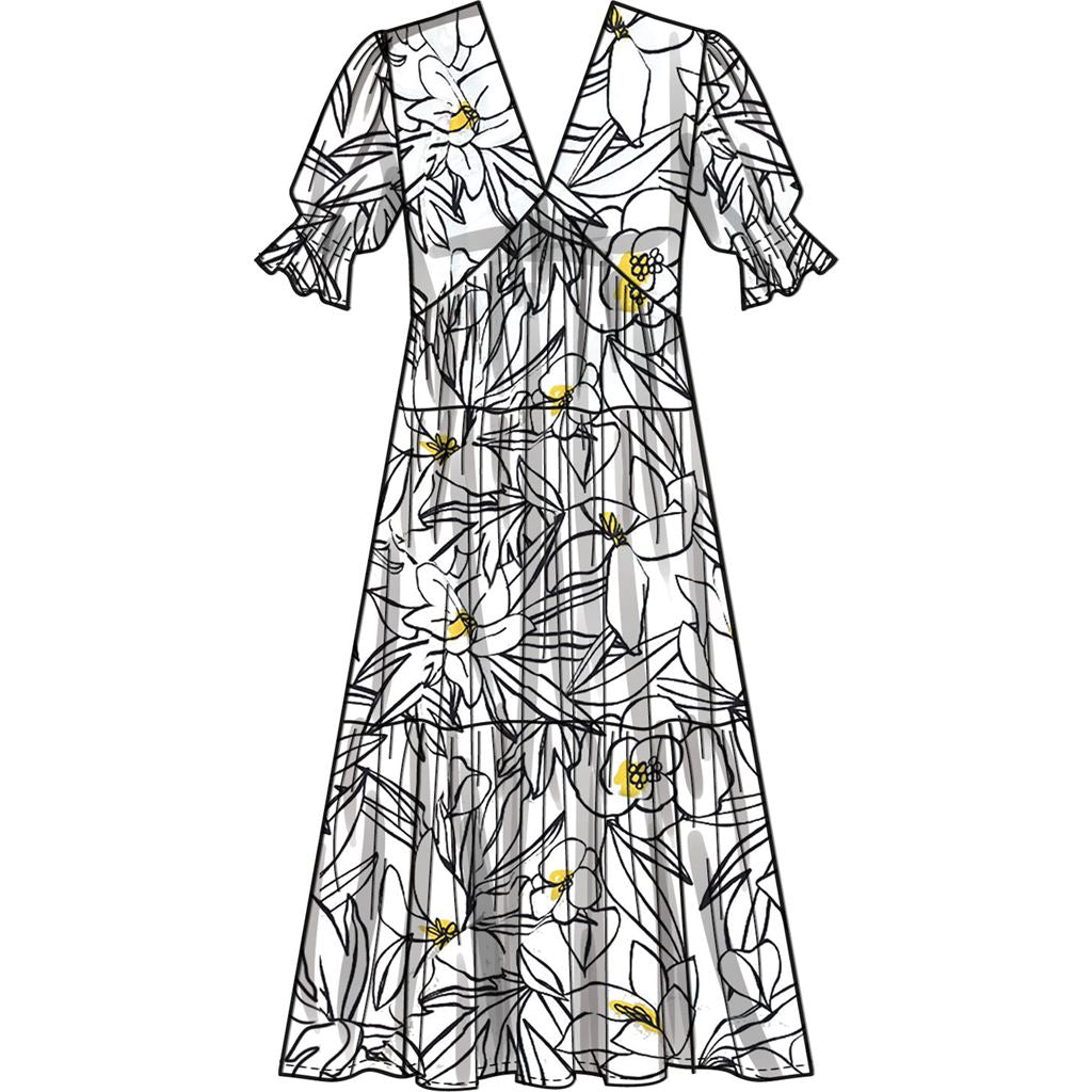 Simplicity Sewing Pattern S9702 Misses Empire Dress 9702 Image 5 From Patternsandplains.com