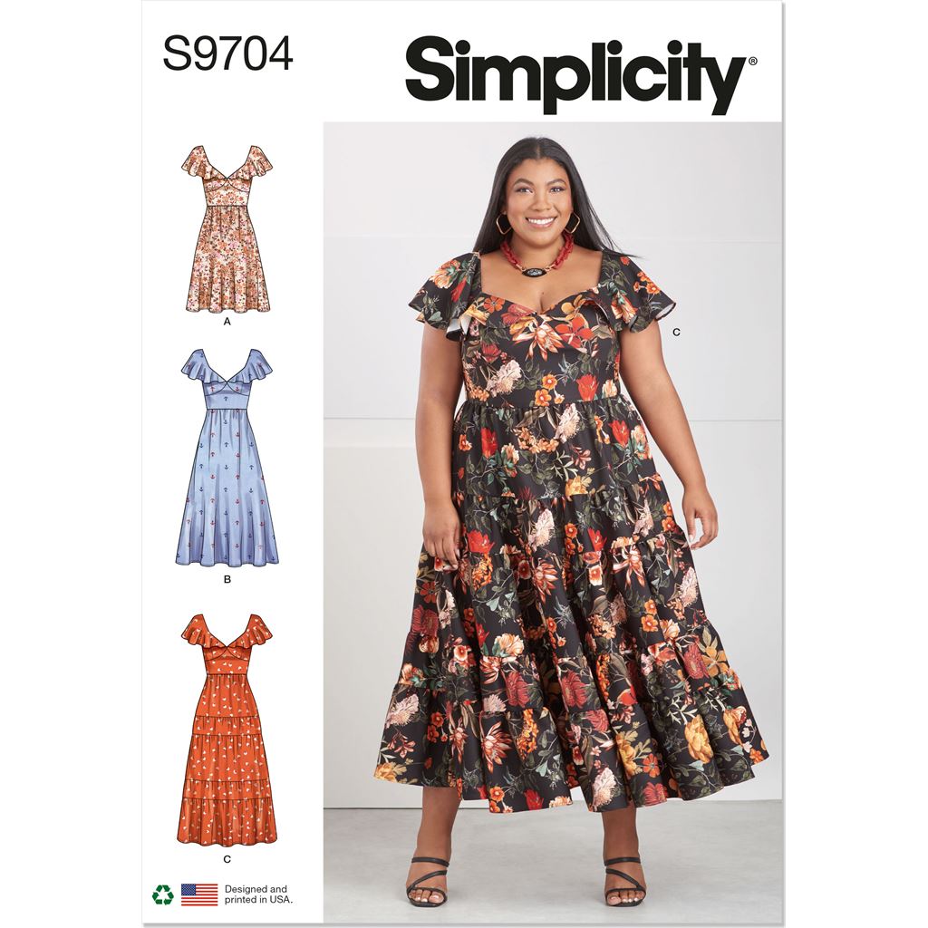 Simplicity Sewing Pattern S9704 Women's Dresses 9704 - Patterns