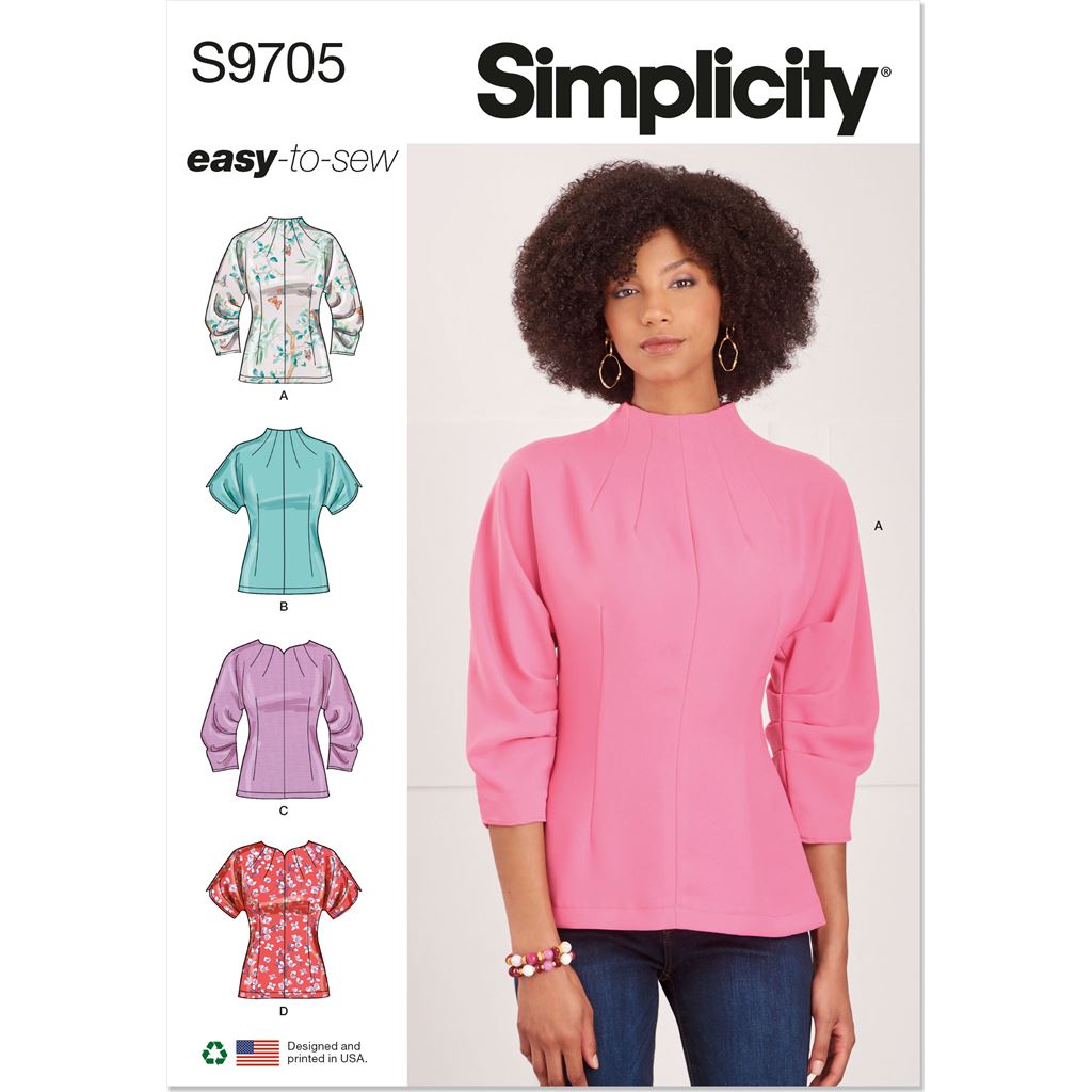 Simplicity Sewing Pattern S9705 Misses Tops 9705 Image 1 From Patternsandplains.com