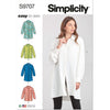 Simplicity Sewing Pattern S9707 Misses Shirts 9707 Image 1 From Patternsandplains.com