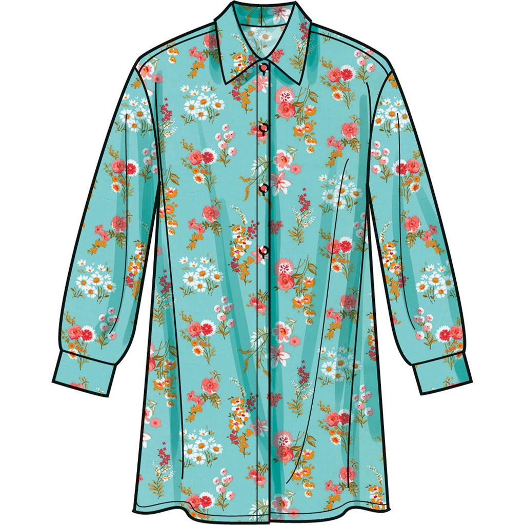 Simplicity Sewing Pattern S9707 Misses Shirts 9707 Image 3 From Patternsandplains.com