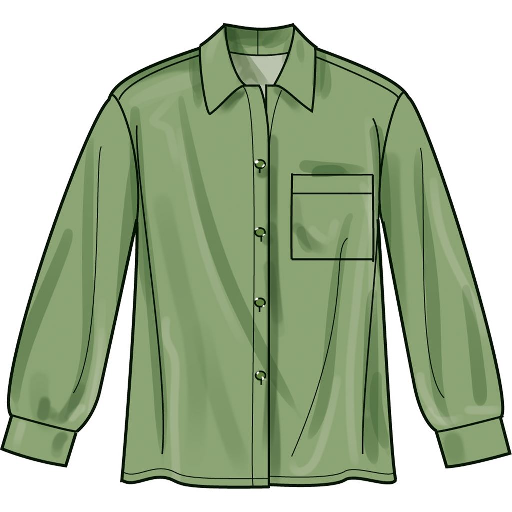 Simplicity Sewing Pattern S9708 Womens Shirts 9708 Image 4 From Patternsandplains.com