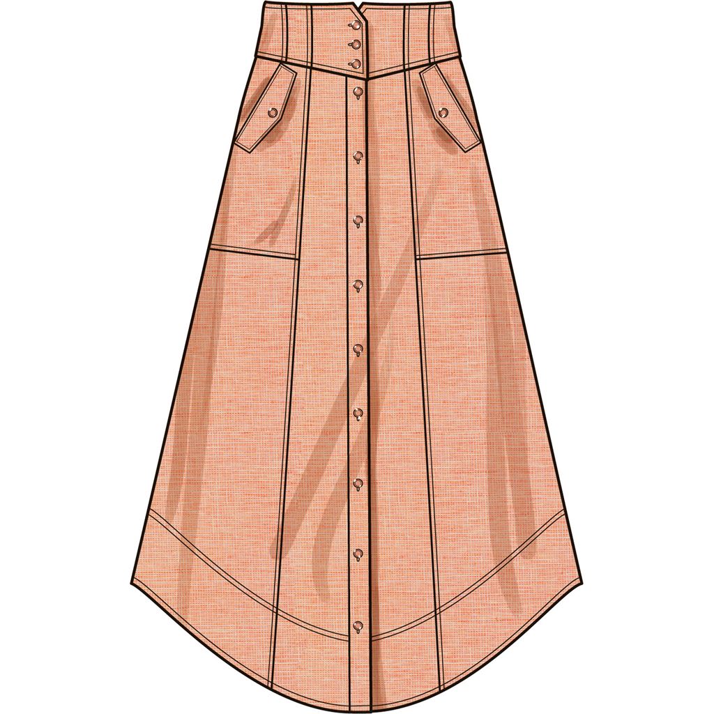 Simplicity Sewing Pattern S9710 Misses Skirts 9710 Image 5 From Patternsandplains.com
