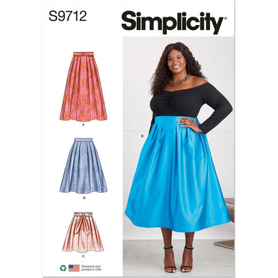 Simplicity Sewing Pattern S9712 Womens Skirts 9712 Image 1 From Patternsandplains.com