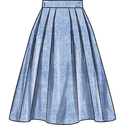 Simplicity 8211 Skirt using Craft Cotton Co Vintage Simplicity  Illustrations fabric. - Sew Dainty
