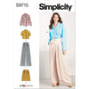 Simplicity Sewing Pattern S9715 Misses Shirt Pants and Shorts 9715 Image 1 From Patternsandplains.com
