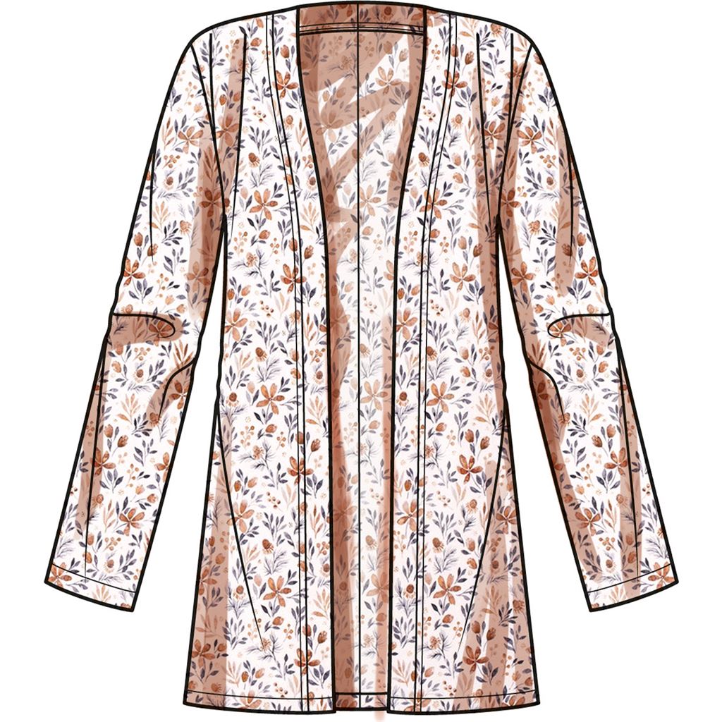 Simplicity Sewing Pattern S9717 Womens Knit Top Cardigan and Skirt 9717 Image 6 From Patternsandplains.com