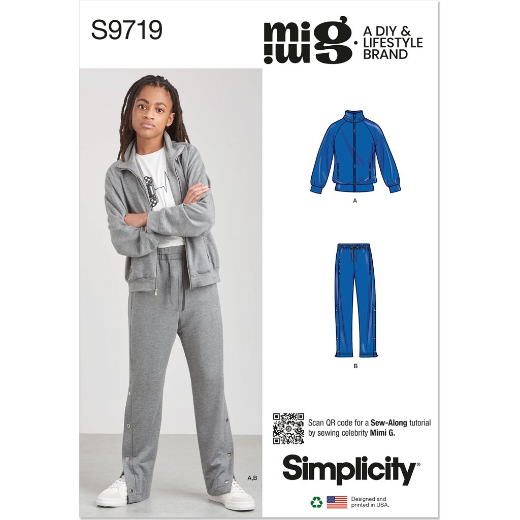 Simplicity Sewing Pattern S9719 Boys Knit Jacket and Pants by Mimi G Style 9719 Image 1 From Patternsandplains.com
