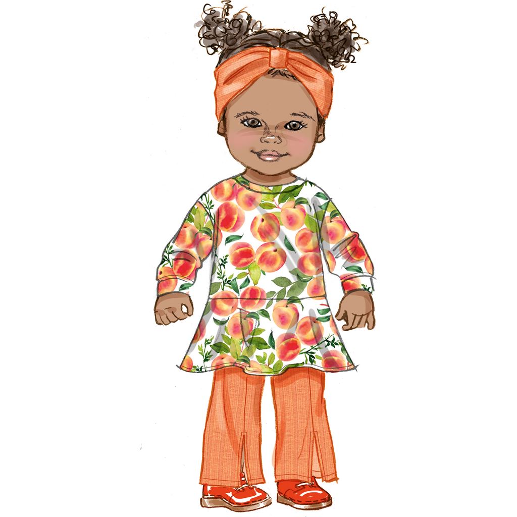 Simplicity Sewing Pattern S9720 Babies Knit Dress Top Pants Hat and Headband in Sizes S M L 9720 Image 2 From Patternsandplains.com