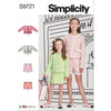 Simplicity Sewing Pattern S9721 Childrens and Girls Jackets Skirt and Shorts 9721 Image 1 From Patternsandplains.com