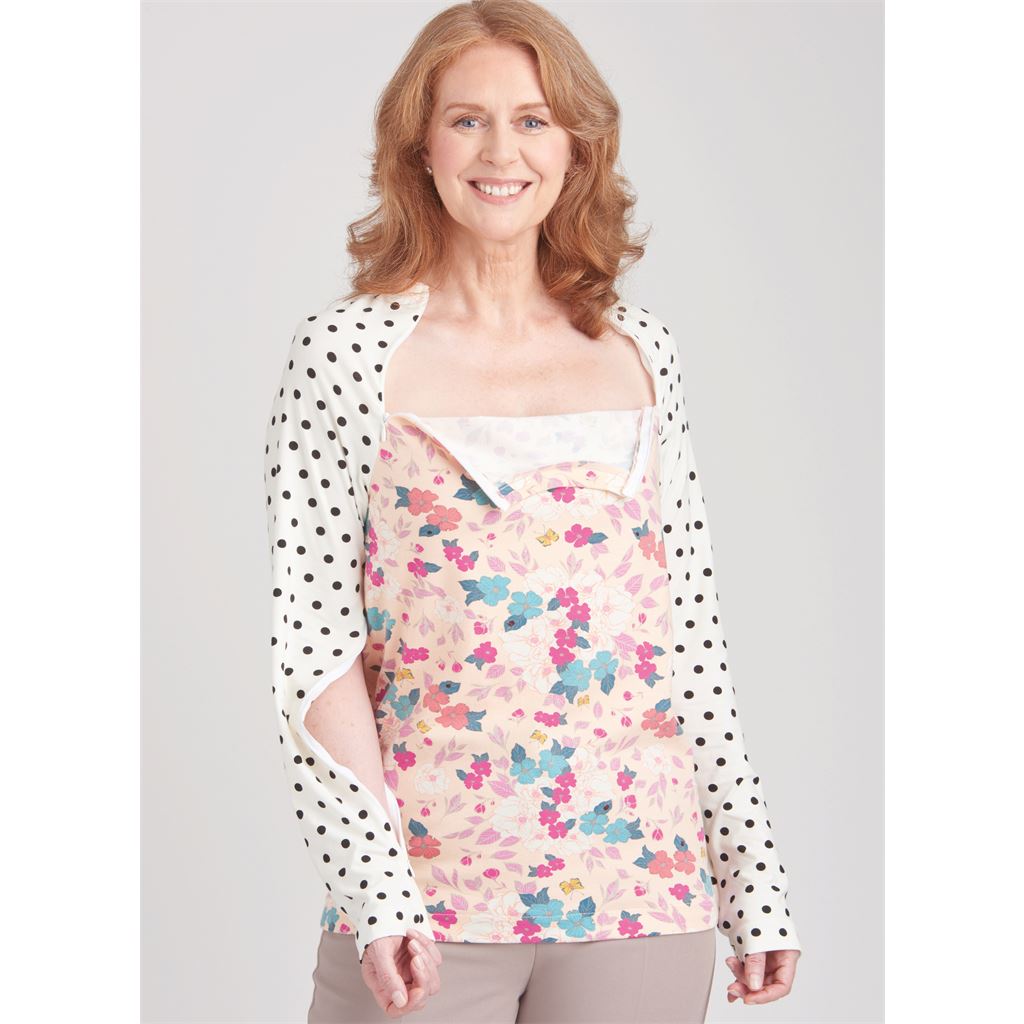 Simplicity Sewing Pattern S9723 Unisex Dual Port Access Chemo Top and Hoodie 9723 Image 2 From Patternsandplains.com