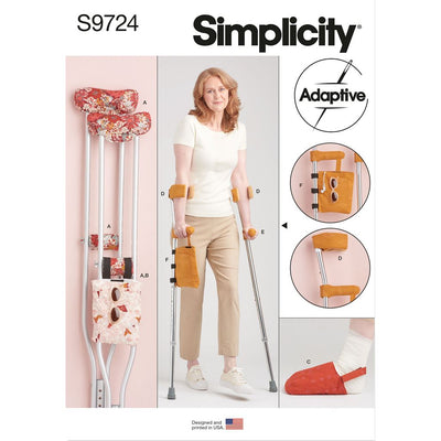 Simplicity Sewing Pattern S9724 Crutch Pads Bag and Toe Cover 9724 Image 1 From Patternsandplains.com