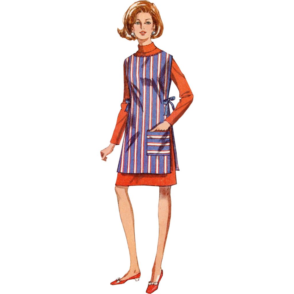 Simplicity Sewing Pattern S9726 Misses Vintage Apron or Beach Cover up in Two Lengths 9726 Image 2 From Patternsandplains.com