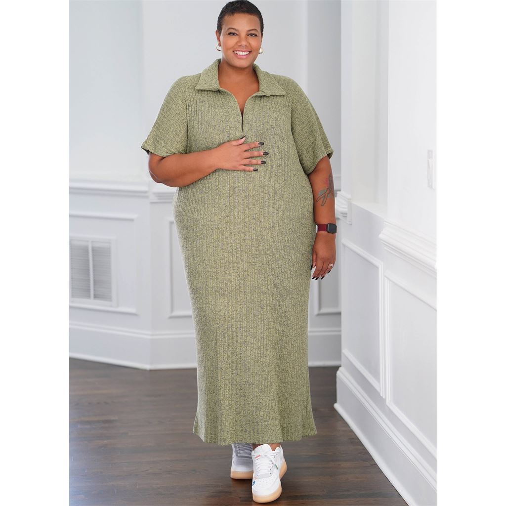 Simplicity Sewing Pattern S9741 Womens Knit Dress in Two Lengths by Mimi G Style 9741 Image 2 From Patternsandplains.com