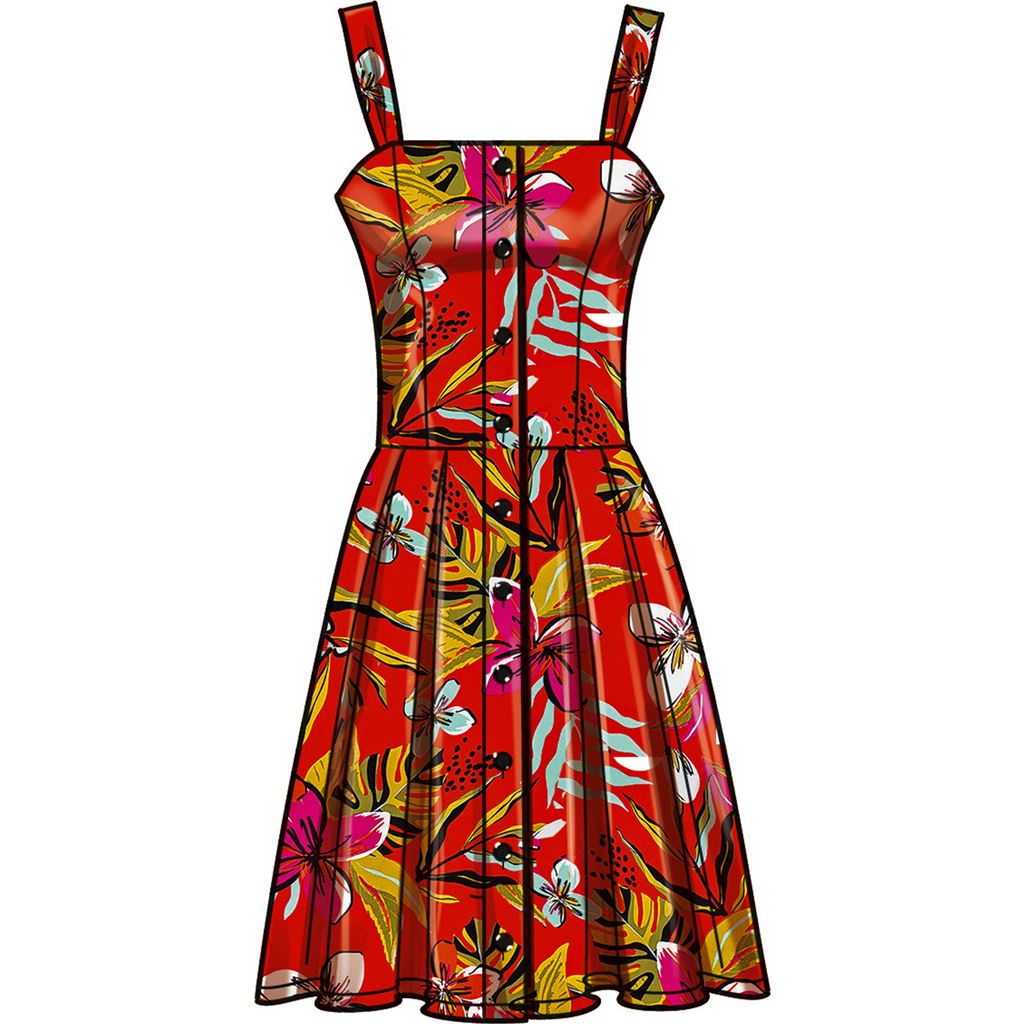 Simplicity Sewing Pattern S9742 Misses Dresses 9742 Image 4 From Patternsandplains.com