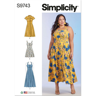 Simplicity Sewing Pattern S9743 Womens Dresses 9743 Image 1 From Patternsandplains.com