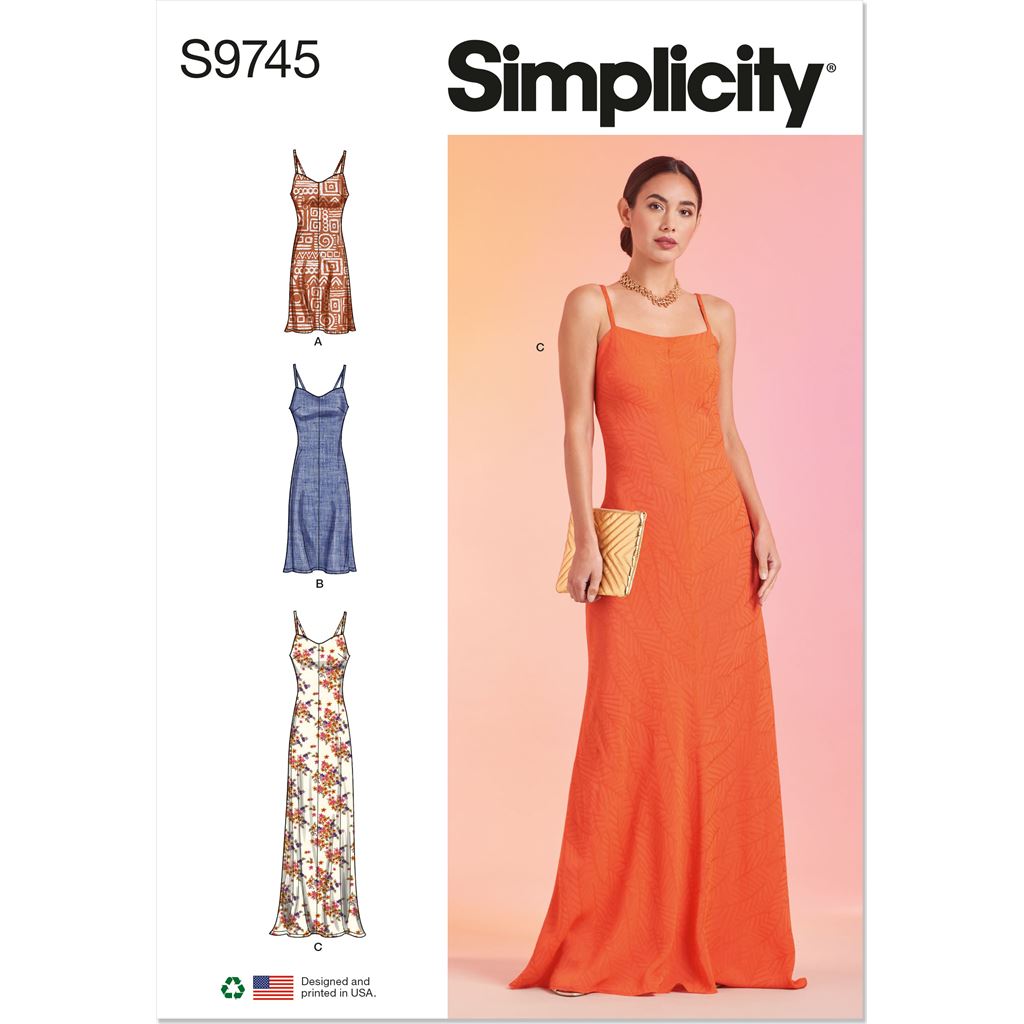 S9740, Misses' Knit Dress in Two Lengths by Mimi G Style
