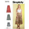 Simplicity Sewing Pattern S9750 Misses Skirt in Three Lengths 9750 Image 1 From Patternsandplains.com