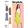Simplicity Sewing Pattern S9751 Misses Knit Skirts and Pants in Two Lengths 9751 Image 1 From Patternsandplains.com