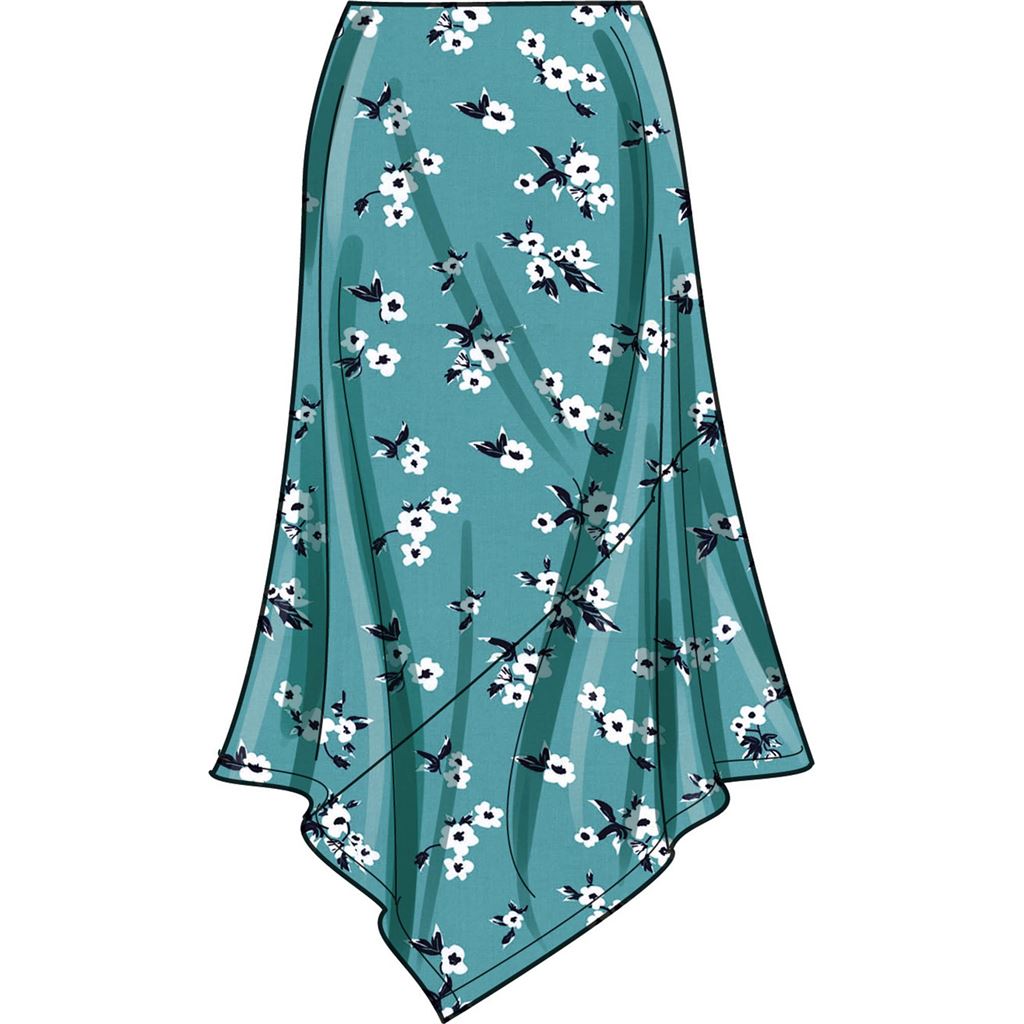 Simplicity Sewing Pattern S9752 Womens Knit Skirts and Pants in Two Lengths 9752 Image 3 From Patternsandplains.com