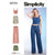 Simplicity Sewing Pattern S9755 Misses Top Skirt Pants and Shorts 9755 Image 1 From Patternsandplains.com