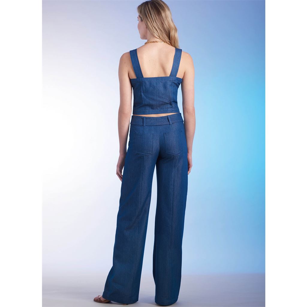 Simplicity Sewing Pattern S9755 Misses Top Skirt Pants and Shorts 9755 Image 8 From Patternsandplains.com