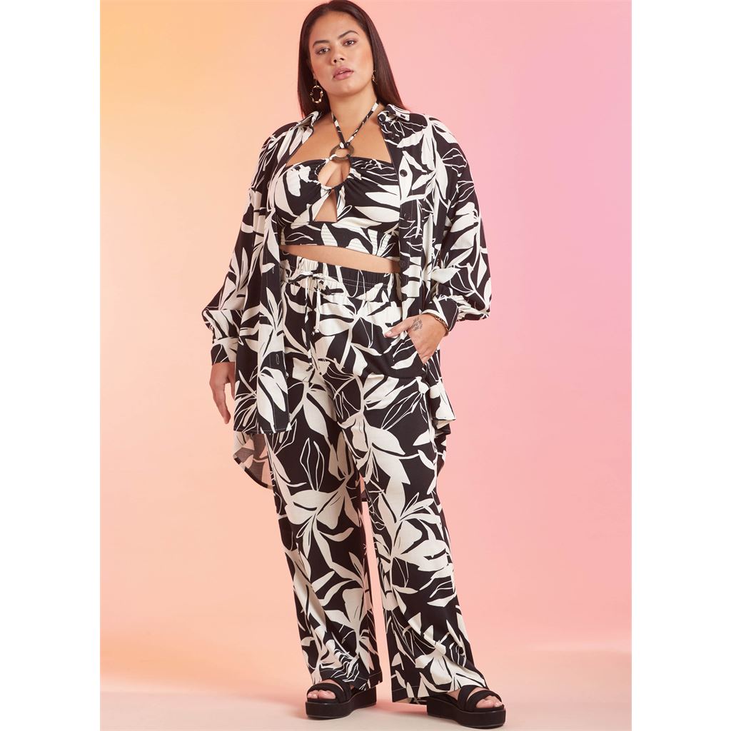 Simplicity Sewing Pattern S9756 Misses and Womens Shirt Pants and Halter Top for American Sewing Guild 9756 Image 2 From Patternsandplains.com