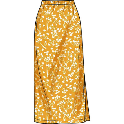 Simplicity Sewing Pattern S9757 Misses' Knit Top and Skirt in Two ...