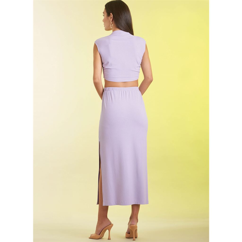 Simplicity Sewing Pattern S9757 Misses Knit Top and Skirt in Two Lengths 9757 Image 7 From Patternsandplains.com