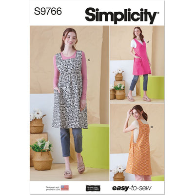 Simplicity Sewing Pattern S9766 Misses Tabard Aprons by Elaine Heigl Designs 9766 Image 1 From Patternsandplains.com