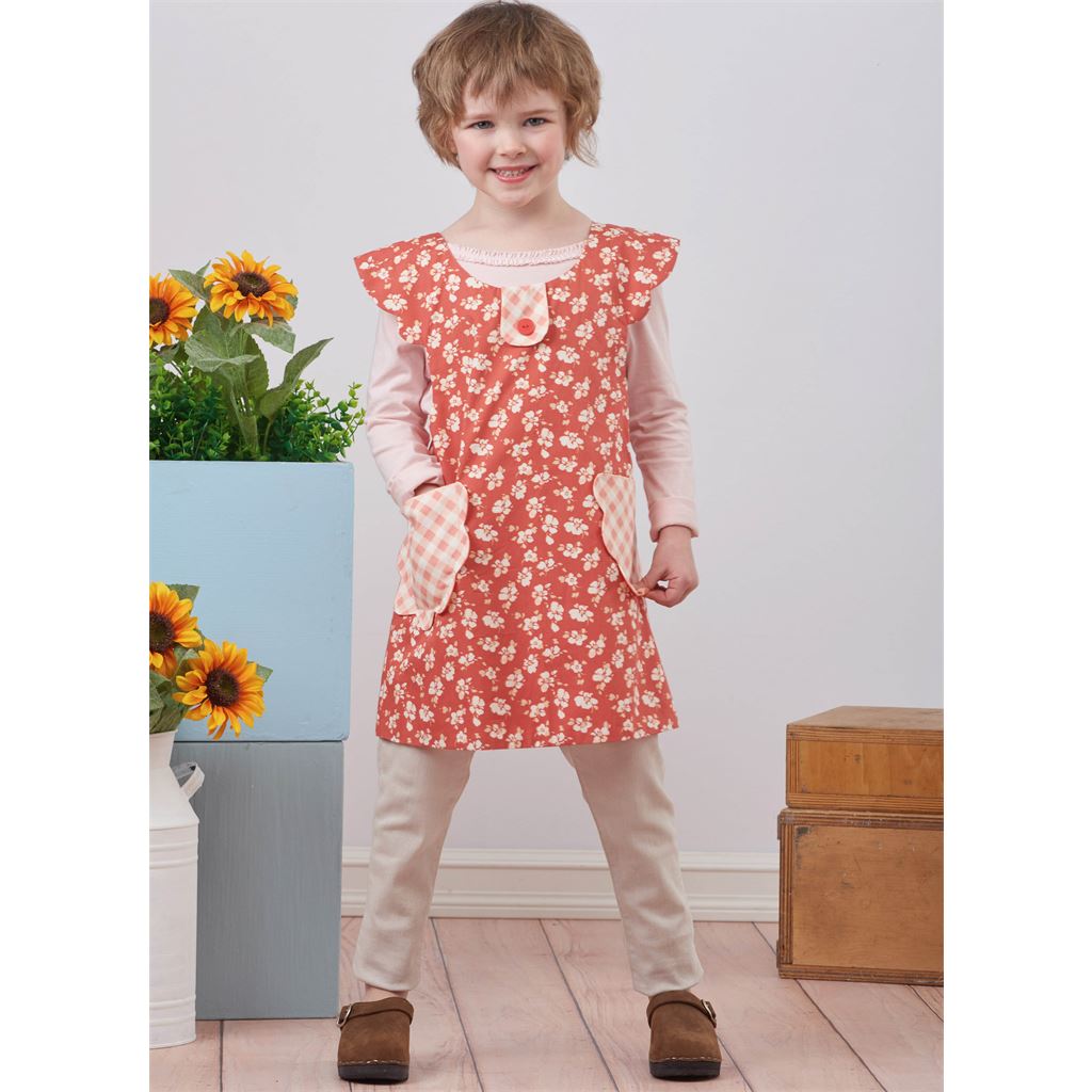 Simplicity Sewing Pattern S9767 Childrens and Misses Wrap Around Apron and Scarf Hat by Ruby Jeans Closet 9767 Image 5 From Patternsandplains.com