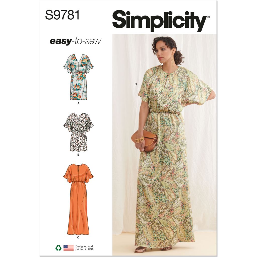 Simplicity Sewing Pattern S9781 Misses Dresses 9781 Image 1 From Patternsandplains.com
