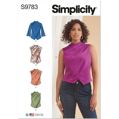 Simplicity Sewing Pattern S9783 Misses Tops 9783 Image 1 From Patternsandplains.com