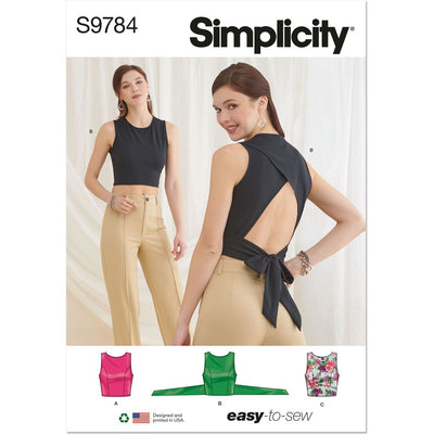 Simplicity Sewing Pattern S9784 Misses Knit Tops 9784 Image 1 From Patternsandplains.com