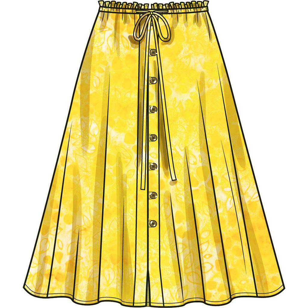 Simplicity Sewing Pattern S9786 Misses Skirt With Hemline Variations 9786 Image 3 From Patternsandplains.com