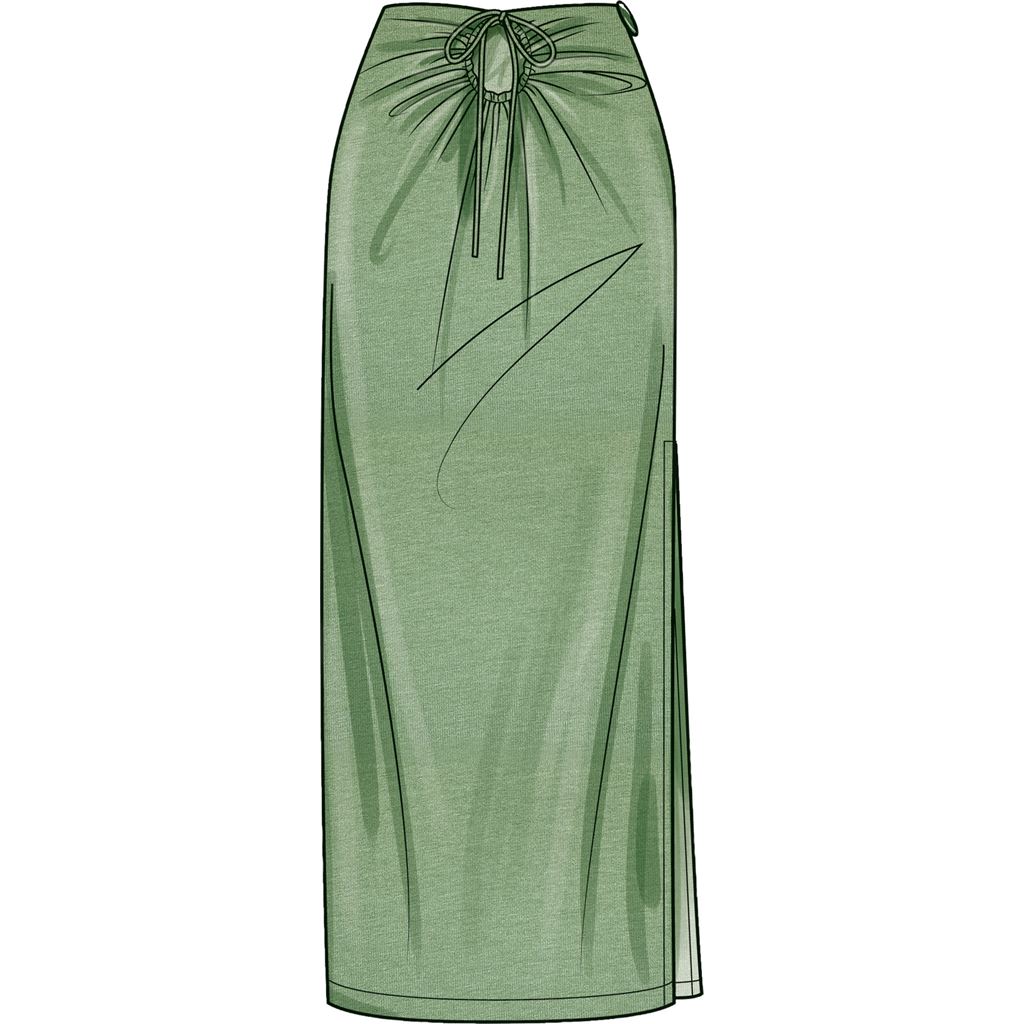 Simplicity Sewing Pattern S9788 Misses Knit Skirts in Two Lengths 9788 Image 5 From Patternsandplains.com