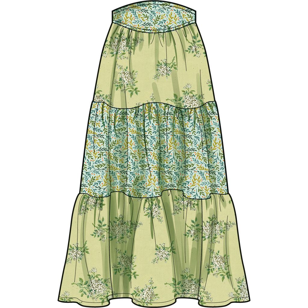 Simplicity Sewing Pattern S9791 Misses Tops Skirt and Pants 9791 Image 5 From Patternsandplains.com