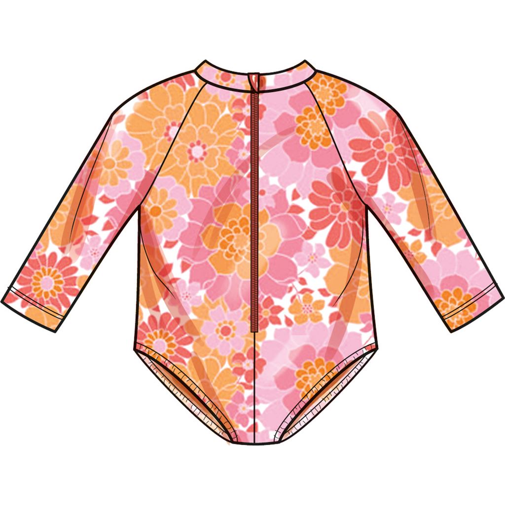 Simplicity Sewing Pattern S9796 Babies Swimsuits with Rash Guard and Headband in One Size 9796 Image 3 From Patternsandplains.com